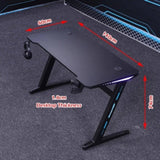 140cm RGB Gaming Desk Desktop PC Computer Desks Desktop Racing Table Office Laptop Home AU V255-D2105-140-RGB