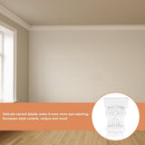Lightweight White Decorative Carving for Corner Accents with Detailed for Home Decor V1192-AZ-W-28280