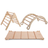 Lifespan Kids Pikler Climbing Frame Package with Slide, Arch and Triangle V420-LKIP-PIKSAT-SET