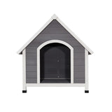 i.Pet Dog Kennel Wooden Large House Outdoor Indoor Puppy Pet Cabin Weatherproof XL PET-GT-DH3L-GW