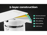 Cefito Shower Mixer Tap Wall Bath Taps Brass Hot Cold Basin Bathroom Chrome SHOWER-A2-MIXER-SI