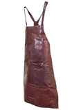 Pierre Cardin Professional Leather Apron Butcher Woodwork Hairdressing Barber Chef - Chestnut V563-PC3433-CHESTNUT