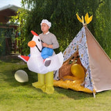 CHICKEN Fancy Dress Inflatable Suit - Fan Operated Costume V63-816903