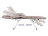 Zenses Beauty Bed with Stool, Beige, Adjustable Facial Massage Table, Tattoo Chair, Salon Services MT-CHR-F3-BG-80