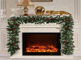 Christmas Garland Decorations Xmas Holiday Indoor Indoor Home Mantle Fireplace V1370-AZ4-09518