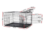 i.Pet 36" Dog Cage Crate Kennel 3 Doors PET-DOGCAGE-36