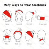Women's Workout Headbands Non Slip Sport Sweatbands Yoga Hairbands for Travel Fitness Athletic V1192-AZ-W-26582