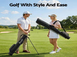 Everfit Golf Stand Bag Lightweight Sunday Pitch And Putt Bag Black GOLF-B-BAG-LIGHT-A-BK