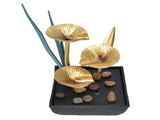 Indoor Tabletop Fountain Lotus LED Waterfall Fountain Ornament Feng Shui Art Craft Home DecorationAU V1294-YM0710-3115210156212