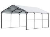 Heavy Duty Metal Carport, 10' x 15' Outdoor Carport with Galvanized Steel Frame & Roof, Car Tent V952-ZXCP10X15FT0DUG2BV0