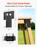 VEVOR Compound Angle Platform Brackets Fit 3.5x3.5 In/88.9x88.9 mm Lumber 4 Pcs V952-GJPTZJ44YC4PGZEWL001V0