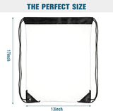 15 Pieces PVC Clear Drawstring Bag Small Waterproof Plastic Backpack For Stadiums Sporting Events V1259-DP01-A-5507