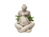 Arty Mother & Child Planter W Hole & Plug 25x44cm V637-49435PLN