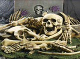 28Pcs Halloween Skeleton Bones Halloween Props Skeleton Tricky Bones Haunted House Party Decorations V1294-YM0717-10036888