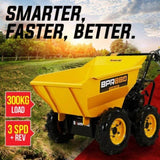 Baumr-AG Power Wheelbarrow Motorized Mini Petrol Powered Wheel Barrow Self Dump V219-BRWPWRBMRABP8