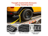 E-Track Tie-Down Rail Kit, Pack 0.4 m E Tracks Set, 21 Pcs Includes 2 Ratchet Straps & O-Rings & V952-SPEXGD13FT15AAGQD001V0
