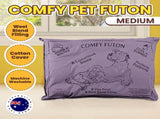 Aussie Made Comfy Pet Bed Futon Dog 90cm Wool Blend Medium - Dusk D0185