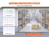 Strip Curtain, 4572 cm Length x 20 cm Width x 2 mm Thickness, Clear Ribbed PVC Curtain Strip Door V952-JPVC150X81PCS0RHMV0