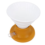 Pour Over Coffee Dripper Heat Proof Portable Ceramic Immersion Dripper for Manual Brew Maker Yellow V1294-YM0901-3118250197912