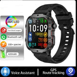 Beige Rugged Smart Fitness Watch - Waterproof, Multi-Sport Modes, and Health Tracking V888-ELOSUNG16132