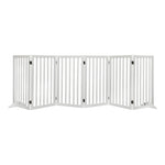 PaWz Wooden Pet Gate Dog Fence Safety White 10 Pack PT1060-6XL-WH