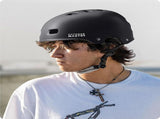 OutdoorMaster Skateboard Cycling Helmet - Two Removable Liners Ventilation Multi-Sport Scooter XFOM-OMK-BLK-S