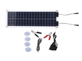 30W Solar Battery Charger Maintainer DC18V Portable Solar Panel Charging Kit with OBD Charger Red V1294-YM0901-3111240025211
