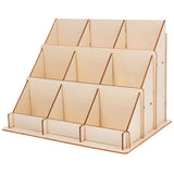 Wooden Card Display Stand Diy Card Stand Holder Desk Business Cards Postcards And Stickers Ideal For V1366-AZ2-W-13121