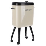 Tall Trash Can with Wheel Legs 15L Large Capacity Narrow Garbage Can for Kitchen Bathroom Living V1294-YM0901-3117250150413