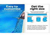 Aquabuddy Pool Cover 6.5x3m 400 Micron Silver Swimming Pool Solar Blanket 4m Roller PC-65X30-M-DX-BL-40ROL