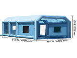 Inflatable Paint Booth 27.9x15.7x10.8ft Inflatable Spray Booth 950W750W V952-CQSPQFLSKCGLKHRPRV3