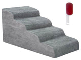 Non-Slip 4 Tiers Dog Ramp/Step/Stair Foam Dog Steps for High Beds or Couches V985-4TIERSDOGRAMP