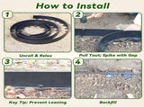 Landscape Edging Kit, 40-Foot Long, 3-Inch Tall, No Dig Garden Edging Border for Flower Beds, Tree V1258-DP02-C-234