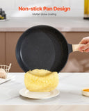 VEVOR 17 Piece Pots and Pans Set Granite Nonstick Kitchen Cookware Black V952-LGTZLGTFLTCYRQCBTV0