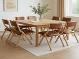 Levede 8x Dining Chairs Foldable PU Tan CH1099-2-TANX4