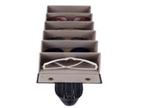 6 Slots Foldable Sunglasses Eyeglasses Travel Organizer Case Container Hanging HolderBlack V1294-YM0901-3117200181111