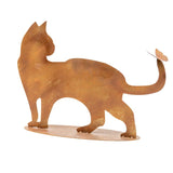 Rust Cat Butterfly Ornament on Base 50cm V637-48129CAT