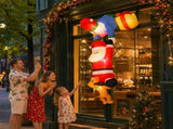 Jingle Jollys Christmas Inflatable Climbing Santa 3.5M Height LED Decorations Illuminated XMAS-INF-SNOWMAN-CLIMB-8FT