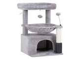 i.Pet Cat Tree Tower 82cm Scratching Post Furniture Scratcher House Light Grey PET-CAT-S82-LTGR