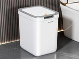 Wall Mounted Trash Bin Press Top Trash Bin Large Capacity Bin Bathroom Bin - White - Size large V1106-121-79989-WHT-LARGE