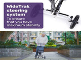 EQUIPMED Knee Scooter Walker, Disc Brake - Suspension Bag - Broken Leg Ankle Foot Mobility V219-HELKNSEQA3SB