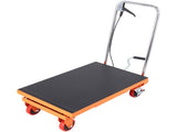 Hydraulic Lift Table Cart, 500lbs Capacity 28.5" Lifting Height, Manual Single Scissor Lift Table V952-DJYYSJPTCCS4EL7SHV0