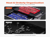 Magnetic Socket Organizer Set, 6PCS Socket Holder, 1/4'', 3/8'' & 1/2'' Metric SAE Socket Trays with V952-TTJCXSHL6JTC3DNUPV0