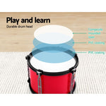 Keezi Kids 7 Drum Set Junior Drums Kit Musical Play Toys Childrens Mini Big Band PLAY-DRUM-7-RD