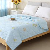 Green Lightweight Comforter Full Size 59x79 Inch - Soft Washed Summer Quilt for Bed - Breathable All V1366-AZ2-W-27080
