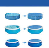 Insulation foil for outdoor pools - 2.4 m diameter - Blue - 1 piece V1188-ZXY-10901