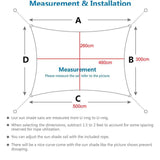 3m x 3m Waterproof UV Protective Sun Sail for Garden Terrace Pool and Camping, Beige V1188-MS-325-0992