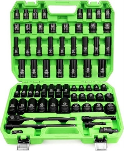 SWANLAKE 1/2" Drive Impact Socket Set,6-Piece Standard SAE Size, V465-66109