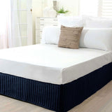 Ardor Quilted Valance Navy King V442-INT-VALANCE-QUILTED-NAVY-KI