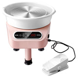 Pottery Wheel, 11 inch Pottery Forming Machine, 450W Electric Wheel for Pottery with Foot Pedal and V952-ZQLPJSJS11YC8MY3AV3